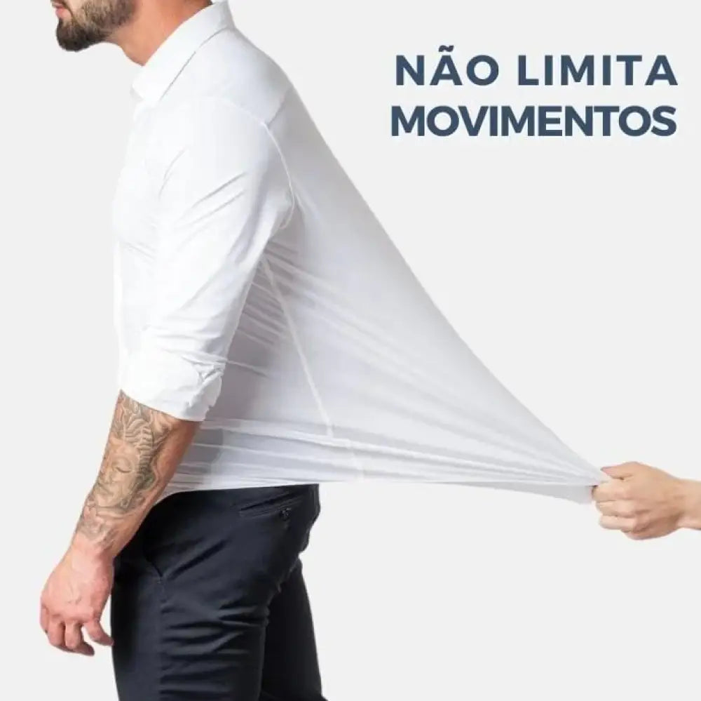 Camisa Social Masculina Anti Amassado - Ultra Comfort (Compre 1 Leve 2)