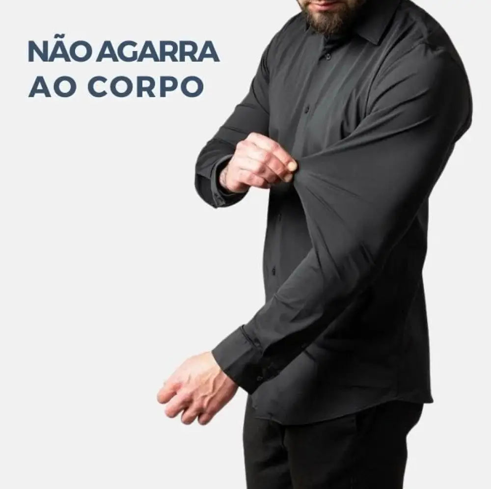 Camisa Social Masculina Anti Amassado - Ultra Comfort (Compre 1 Leve 2)