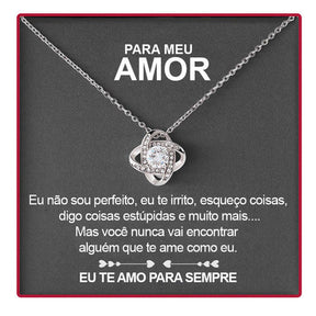 Colar Eterno Amor Caixa Surpresa - Prata 925