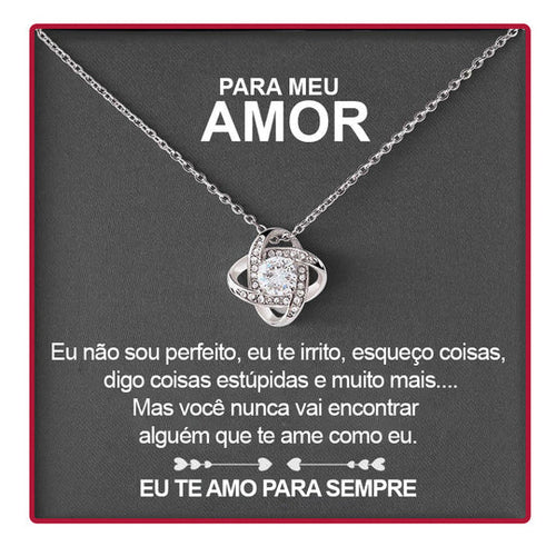 Colar Eterno Amor Caixa Surpresa - Prata 925