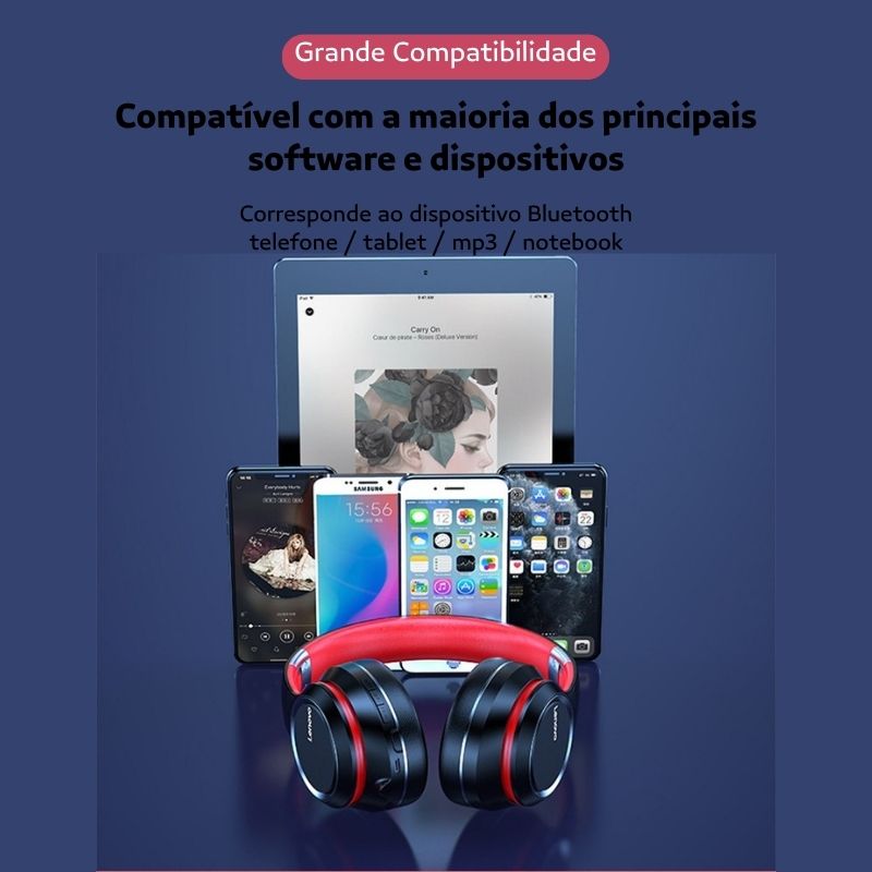 Headphone Bluetooth Dobrável HD200