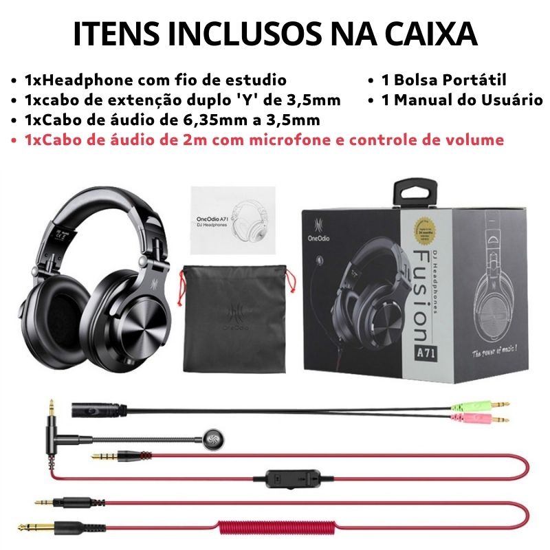 Headset Gamer A71 Com Microfone