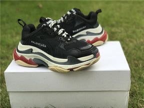 Balenciaga Triple S Black White Red