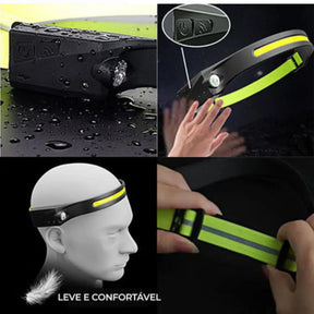 Lanterna de Cabeça Tech Pro À Prova D'água | Compre 1 Leve 2