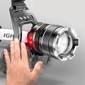 Lanterna de Cabeça Zoom Ultra Potente - Carregamento USB