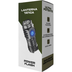 Lanterna Tática Portátil Power Focus - (Pague 1 Leve 2)