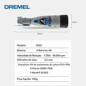 Lixador de Unha Elétrico Para Cachorro Dremel