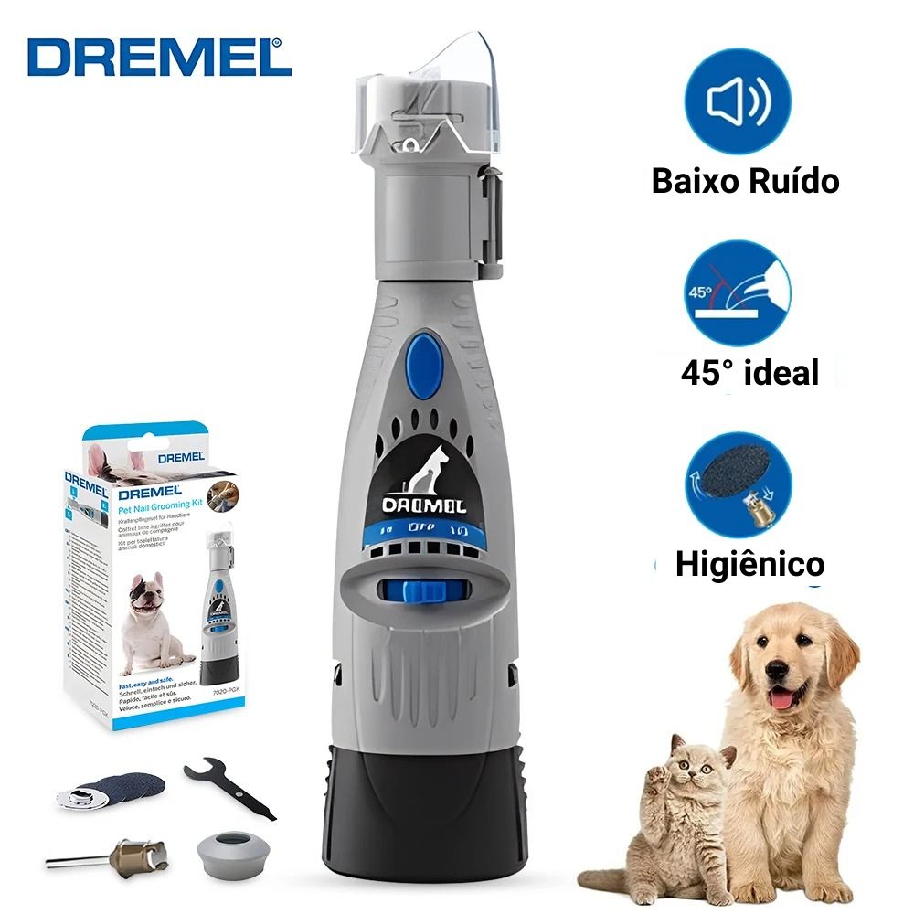 Lixador de Unha Elétrico Para Cachorro Dremel