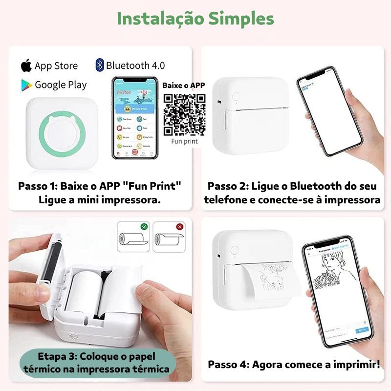 Impressora Térmica Portatil