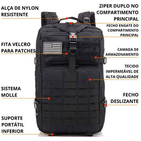 Mochila Tática Militar 25L | Impermeável