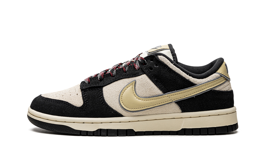 Nike Dunk Low LX Black Suede Team Gold