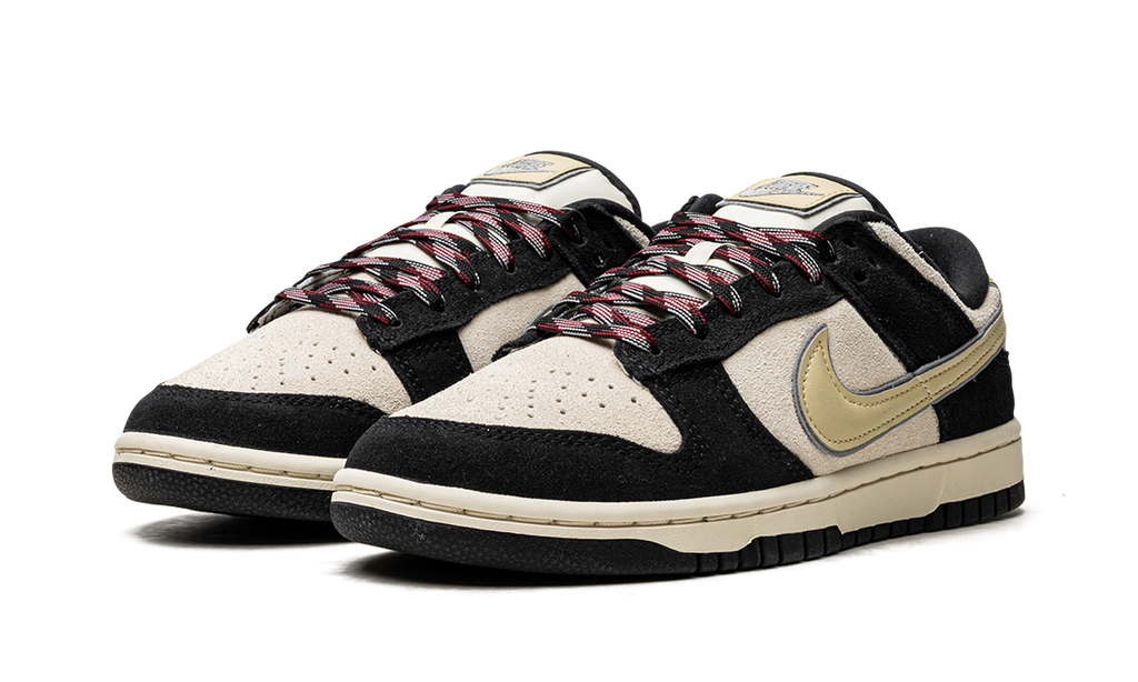 Nike Dunk Low LX Black Suede Team Gold