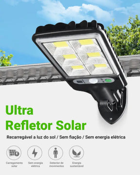 Refletor Solar LED Alto Sustentável - Sensor Automático