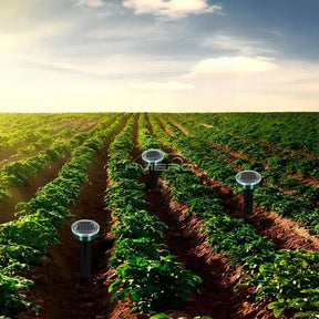 Repelente Solar Ultra Sônico Espanta Pragas 24 Horas A Prova d'água