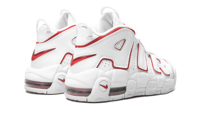 Nike Air More Uptempo White Varsity Red Outline