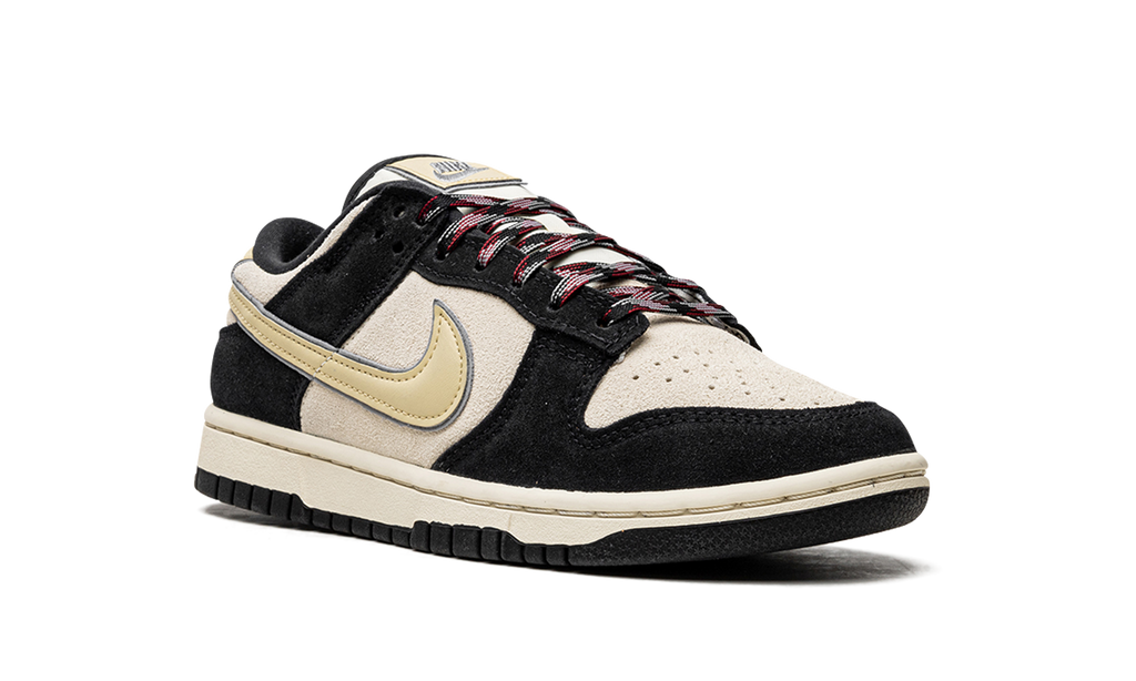 Nike Dunk Low LX Black Suede Team Gold